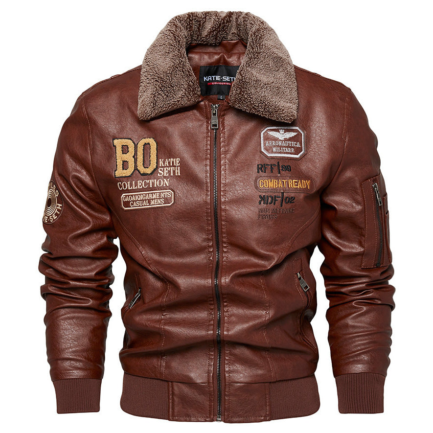 Slim Fit Leather Jacket