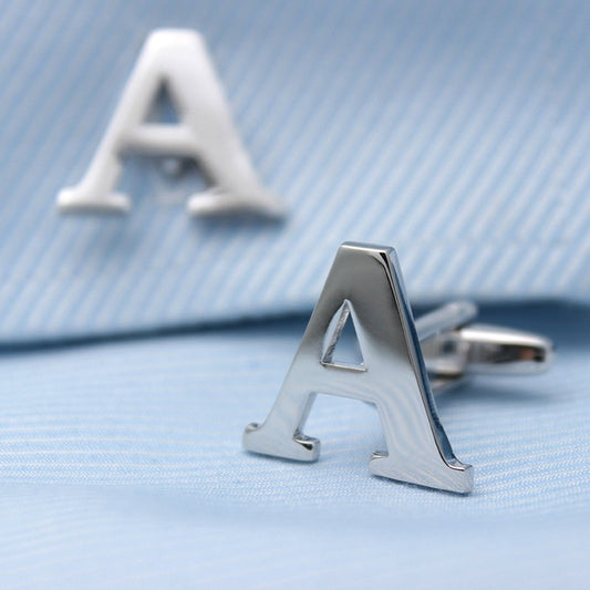Silver Alphabets Cufflinks