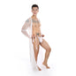 Men's Polka Dot Japanese Kimono Long Silky Lace Bathrobe