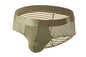Men's Large Mesh Low Waist Wide Belt Briefs