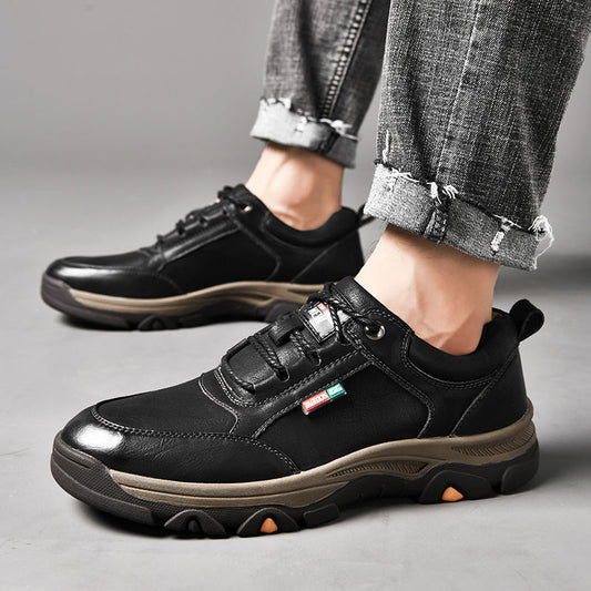 Men's Round Toe Leather Shoes