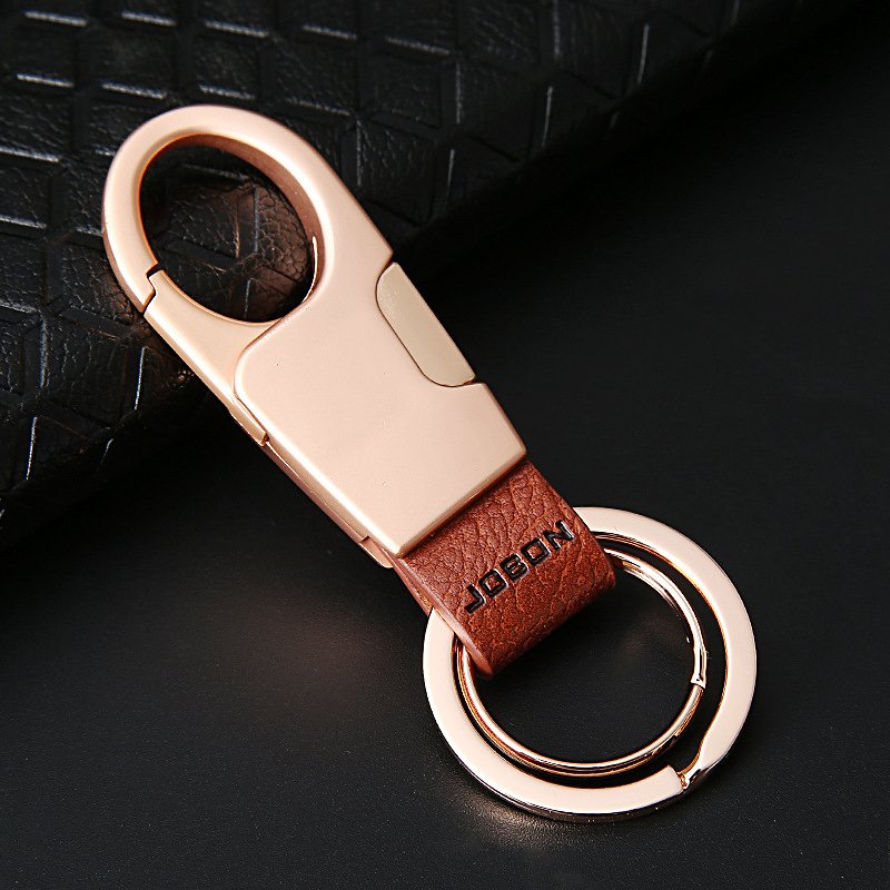 Business Style Genuine Leather Keychain