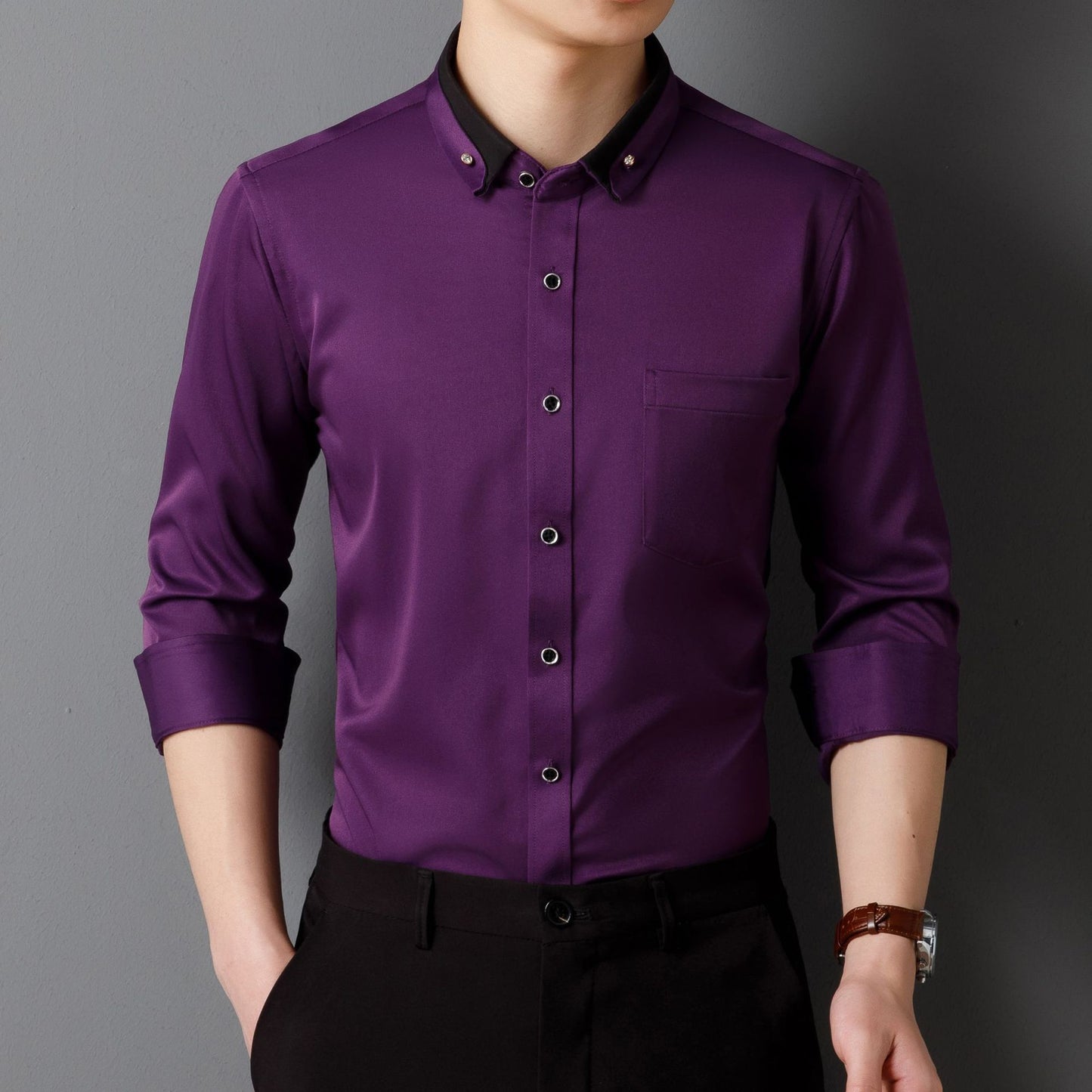 Men's Business Shirt Long Sleeve