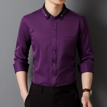 Men's Business Shirt Long Sleeve