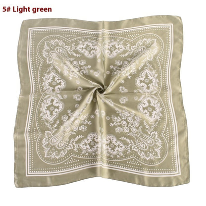 Vintage Satin Plain Scarf