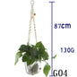 Flower Pot Net Bag Beige Cotton Rope Indoor Plant Hanger Hanging