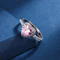 Fashion Jewelry Micro-encrusted Zircon Diamond Love Peach Heart Ring