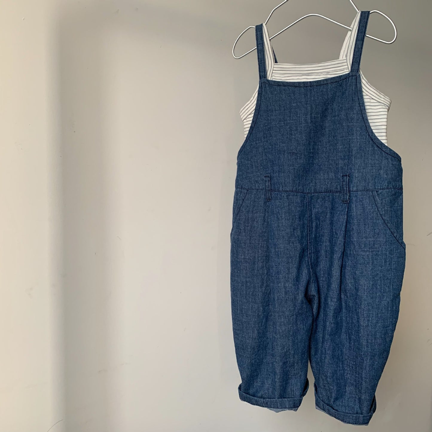 Lightweight denim overalls