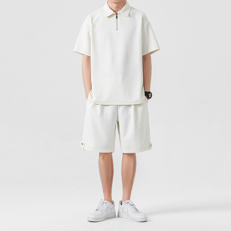 Polo Shirt Sports Shorts Trendy