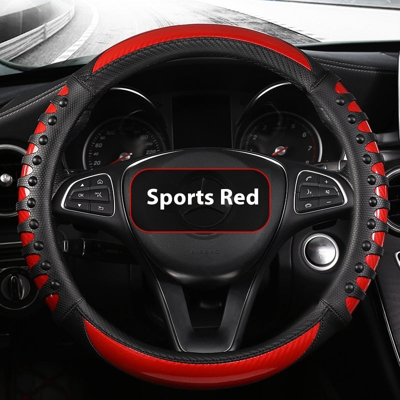 Leather Silicone Steering Wheel Cover
