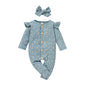 StripeNest™ – Two-Tone Cotton Romper for Babies & Toddlers