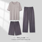 Men's Pajamas Thin Three-piece Home Wear
