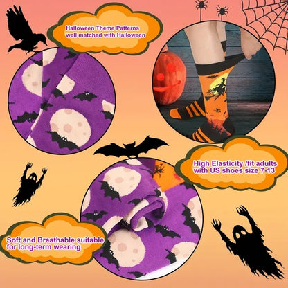 6 Pairs Halloween Socks