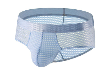 Men's Large Mesh Low Waist Wide Belt Briefs