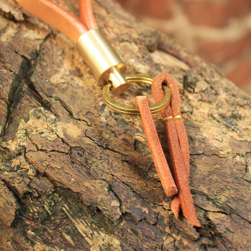 Vintage Brass Keychain