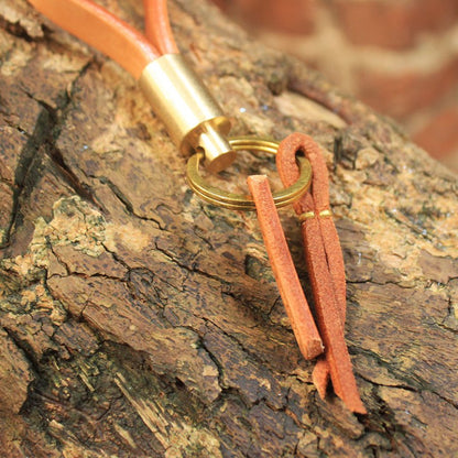 Vintage Brass Keychain