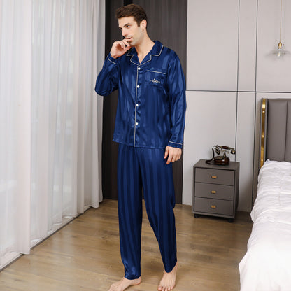 Ice Silk Men's Pajama Set