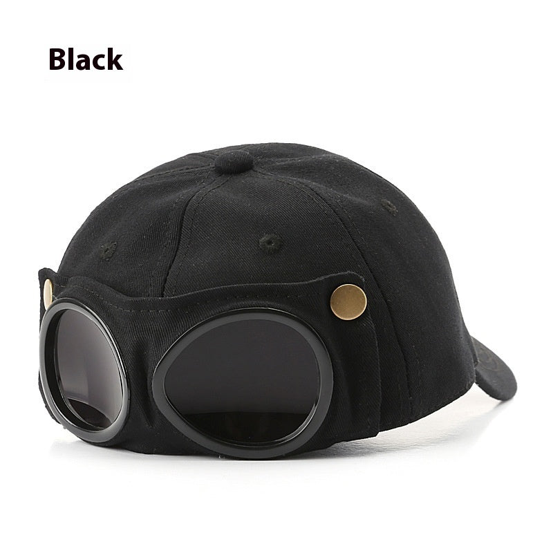 Pilot Hat Personalized Glasses Peaked Cap