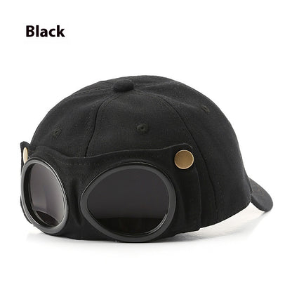 Pilot Hat Personalized Glasses Peaked Cap