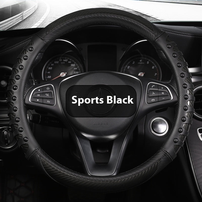 Leather Silicone Steering Wheel Cover