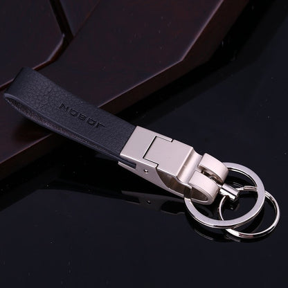 Luxury Leather Strap Keychain
