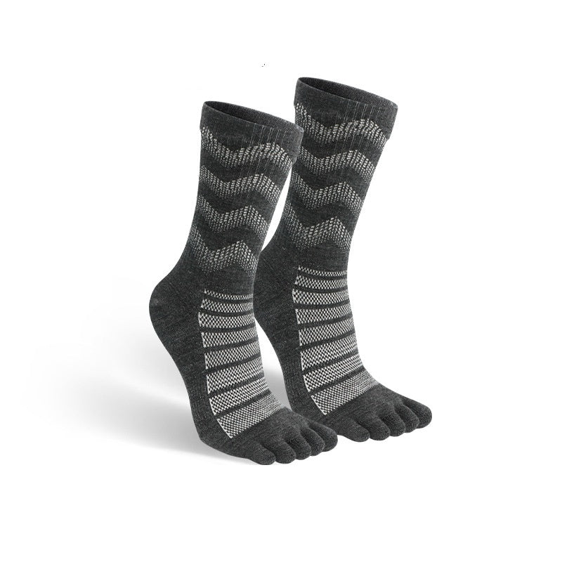 Men's Simple Quick-drying Wool Five-finger Stockings