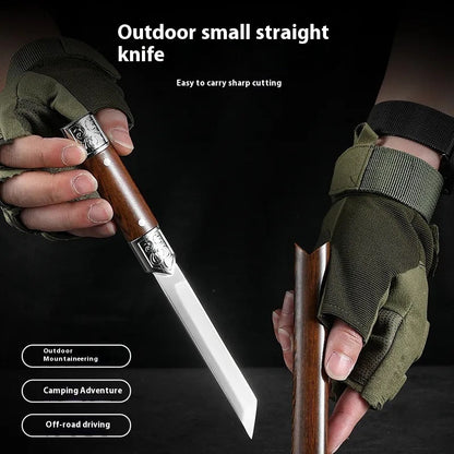 Outdoor Barbecue High Hardness Wilderness Life-saving Knife