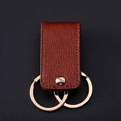 Genuine Leather Belt Clip Keychain