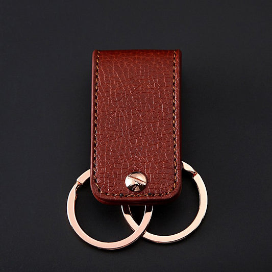 Genuine Leather Belt Clip Keychain