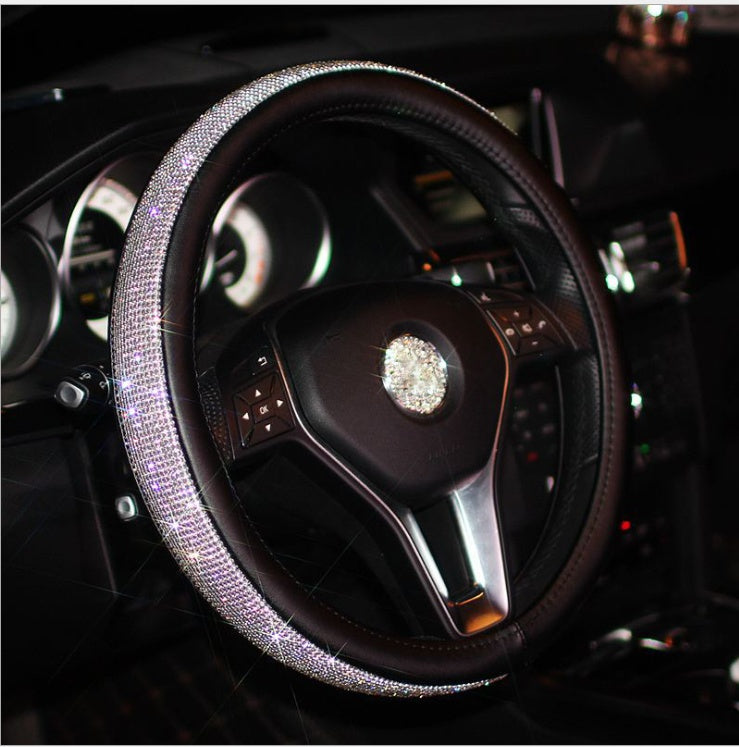 Car steering sparkling cover