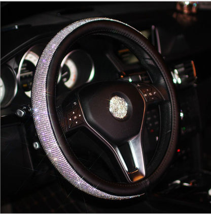Car steering sparkling cover