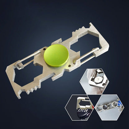 Spinner Spanner Opener Carabiner Keychain