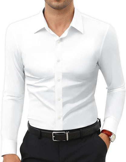 Non-ironing Full Elastic Force Shirt Men's Business