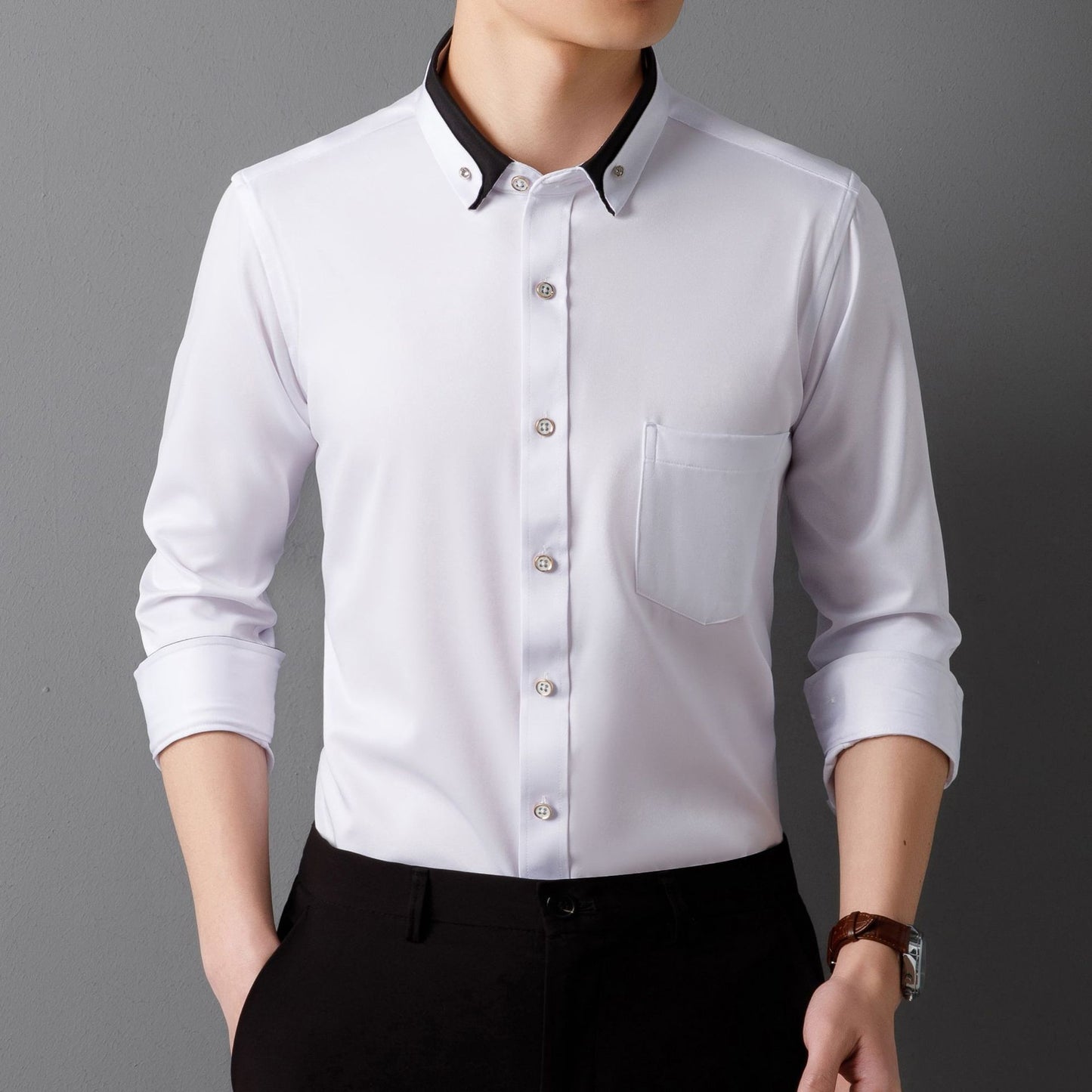 Men's Business Shirt Long Sleeve