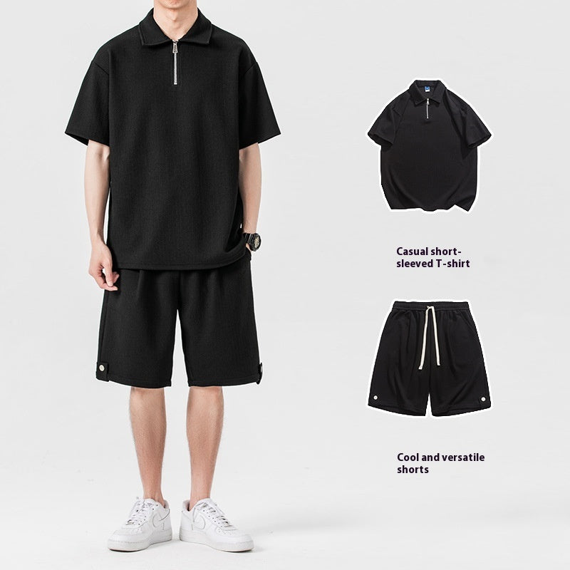 Polo Shirt Sports Shorts Trendy