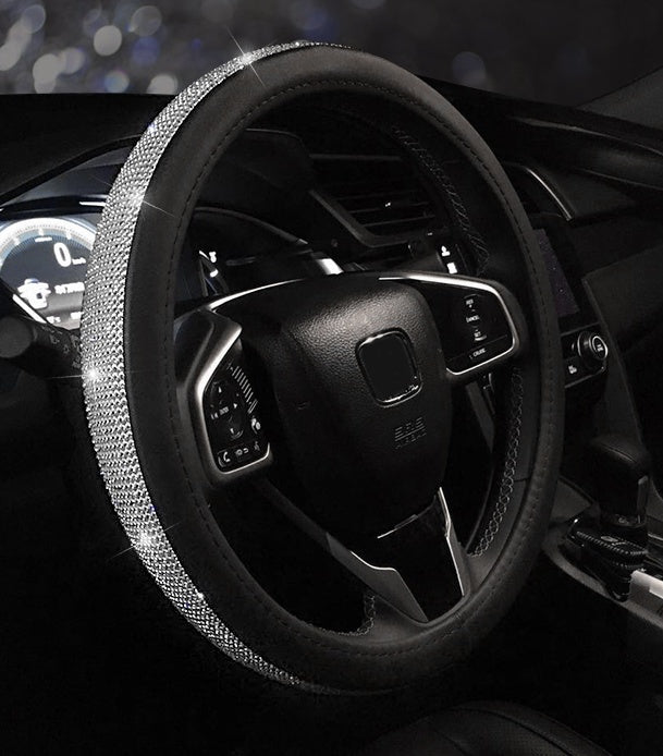 Car steering sparkling cover