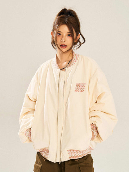 Quilted Baseball Uniform Jacket