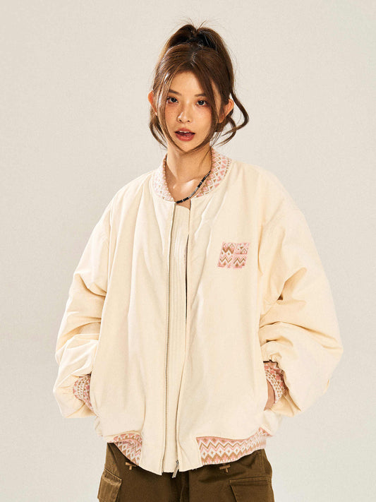 Quilted Baseball Uniform Jacket
