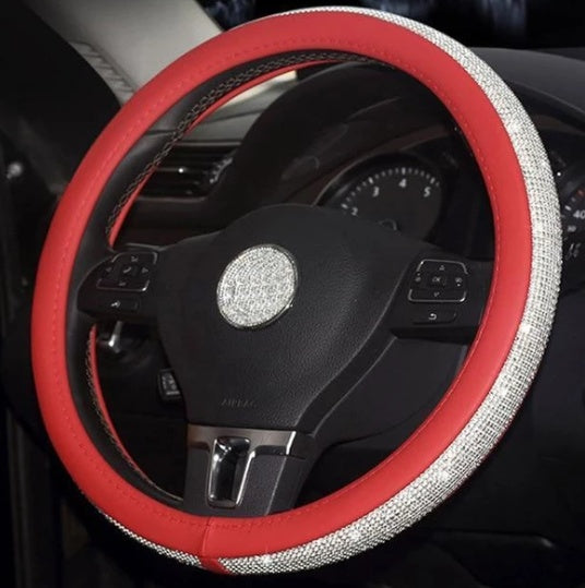 Car steering sparkling cover
