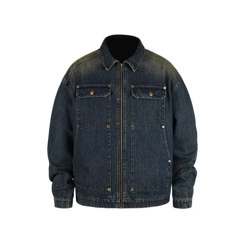 Autumn High-grade Handsome Denim Coat