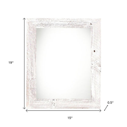 12" x 16" White Solid Wood Hanging Picture Frame