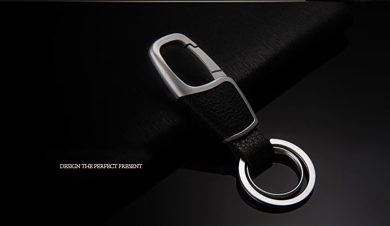 Leather Wrapped Keychain