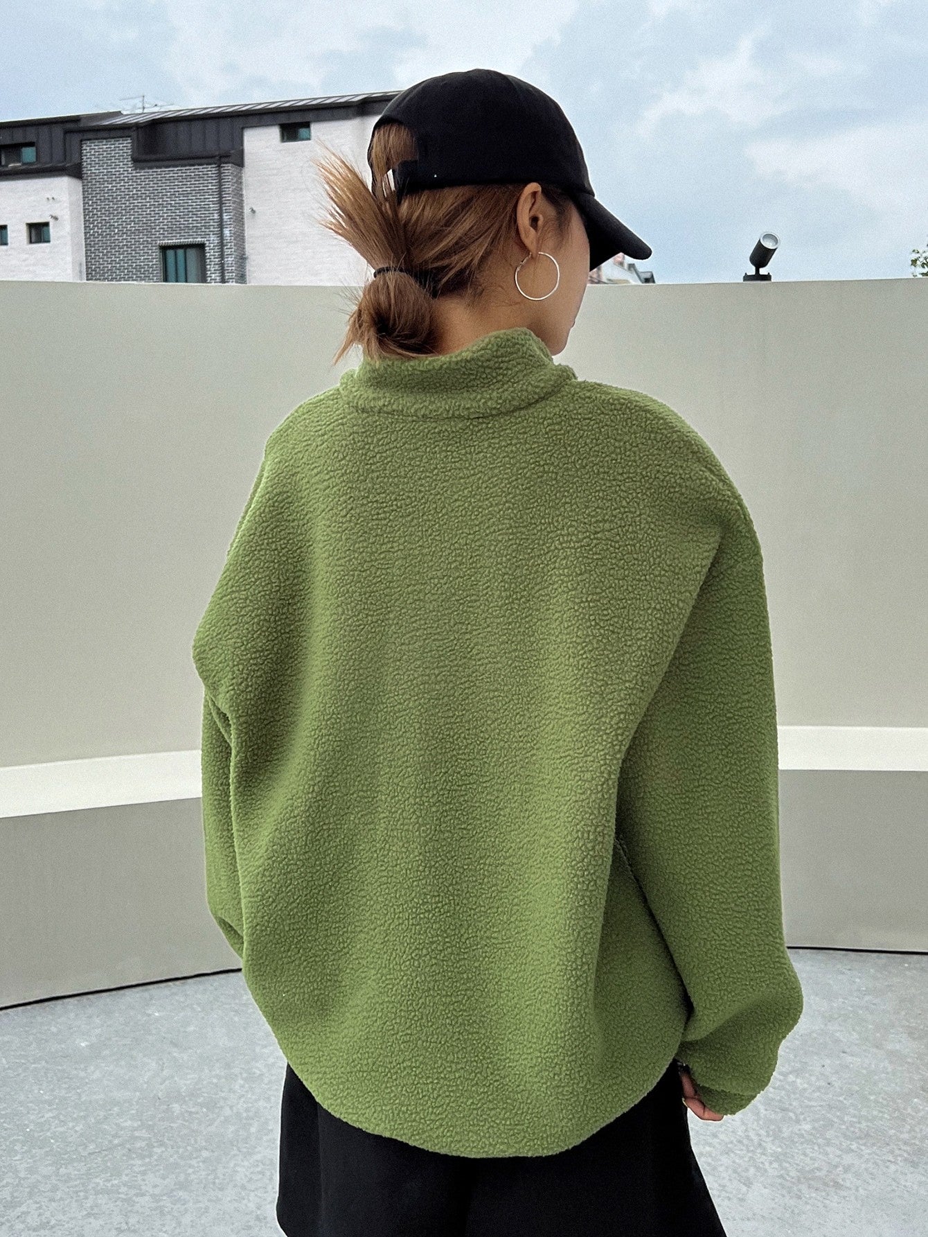 Half Zip Fleece Sweatshirt