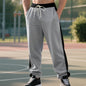 Loose Color Contrast Patchwork Straight Wide Leg Sweatpants