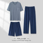 Men's Pajamas Thin Three-piece Home Wear