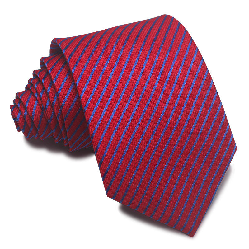 8CM Striped Tie Men's Business Formal