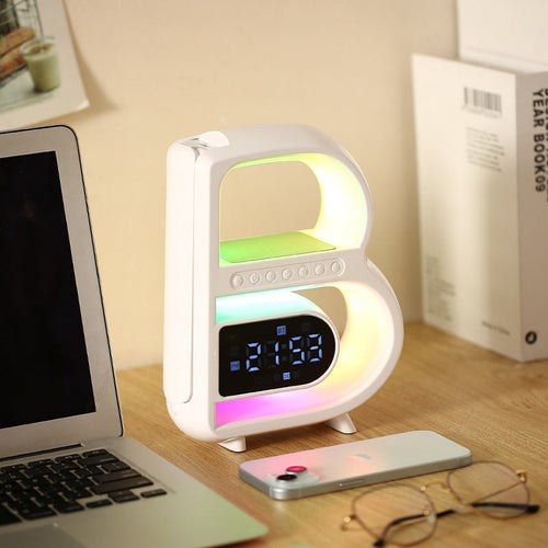 2024 New B-Shaped Blutooth Speaker Multifunctional Smart Music Rhythm