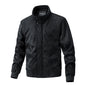 Men's Stand-up Collar Slim Fit Suede Jacket