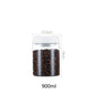 Vacuum Sealed Jug Set Black Coffee Beans Glass Airtight Canister
