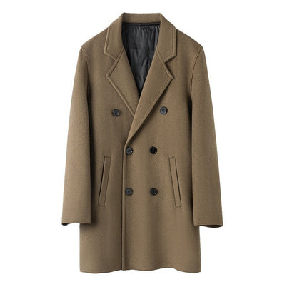 Mid-length Down Double-sided Cashmere Men's Casual Coat